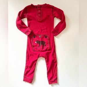 Flap Jack Lazy One Bear Bottom Pajamas